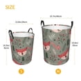 thumbnail image 5 of XMXT Collapsible Laundry Basket, Elk Hollyhock Christmas Graffiti Polyester Waterproof Laundry Hamper, 40L, 5 of 8