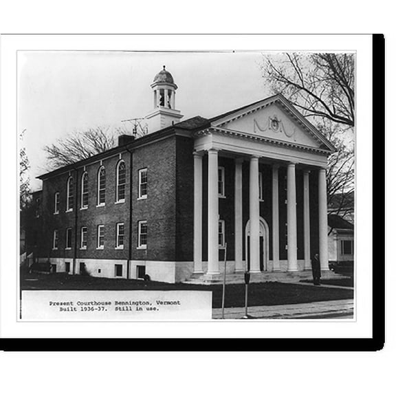 Historic Print, Bennington County Court House, Bennington, Vt., 18" x 24"
