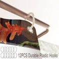 thumbnail image 3 of Cortinas de ducha de calabaza de Acción de Gracias de otoño para baño, juego de cortinas de ducha impermeables de color naranja con diseño de pájaro otoñal y 12 ganchos, 3 of 5