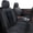 Black2, variant on LAONNVIR Front Car Seat Covers,Black Leather Car Seat Protectors,Luxury Auto Interior Accessories,Custom Fit fo Honda Accord 2003-2017,Black&Grey
