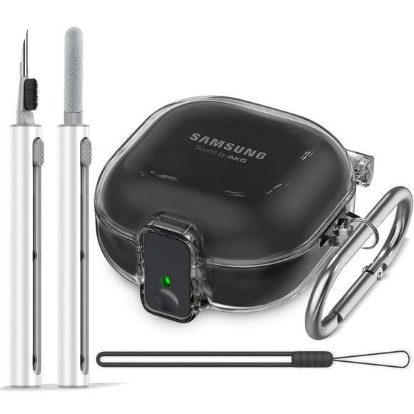 Funda para Samsung Galaxy Buds con cierre de seguridad y kit de limpieza 3 en 1