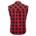 thumbnail image 2 of sogami Men's Sleeveless Flannel Plaid Shirts Button Down Shirts with Pockets, 2 of 6