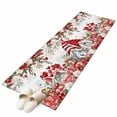 thumbnail image 6 of Red Floral Valentine's Day Kitchen Runner Rug 2x6 Washable Runners for Hallway Non Slip Gnomes Botanical Gifts Farmhouse Large Area Rug Indoor Floor Carpet for Bathroom Laundry Entryway Bedroom, 6 of 8