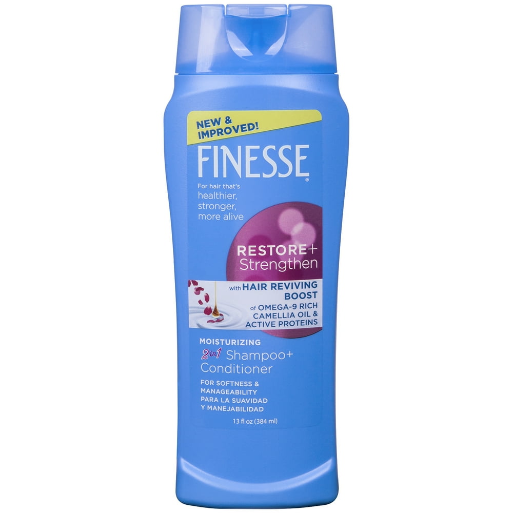 Finesse Restore + Strengthen Moisturizing 2 in 1 Shampoo & Conditioner