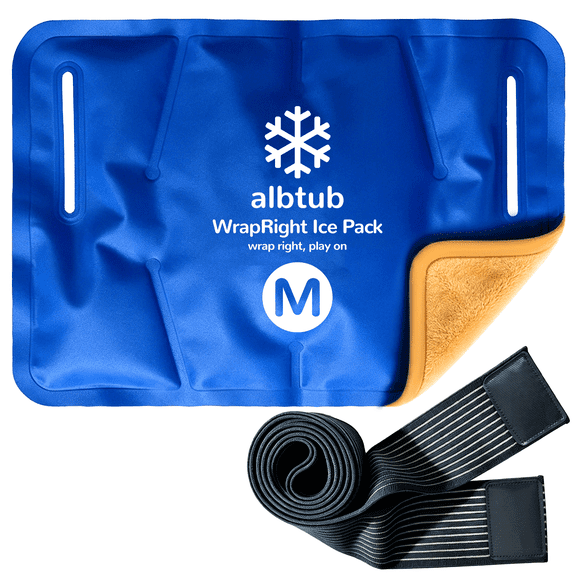 WrapRight Ice Pack for Injuries Reusable with Bandage for Multiple Joints