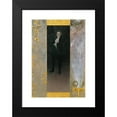 thumbnail image 2 of Gustav Klimt 17x24 Black Modern Framed Museum Art Print Titled - Josef Lewinsky Als Carlos in Club (1895), 2 of 5