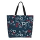 thumbnail image 1 of Disketp Navy Blue Geometric Bolsa Tote Estampada para Mujer, Bolso de Hombro y de Mano para Compras y Viajes, 1 of 8