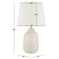 thumbnail image 3 of SAFAVIEH Lansing 20 in. Modern Artistic Table Lamp, White, 3 of 5