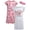 Pink Axolotl, variant on dELiA*s Girls Nightgowns Ruffle Trim Short Sleeve Pajama Sleep Dress with Hair Scrunchie 2 Pack