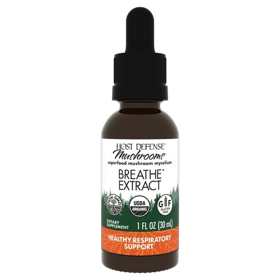 Host Defense Breathe* Extract - 1 fl oz (30 Servings)