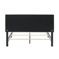 thumbnail image 6 of Modern Sleep Matelas Faux Leather Upholstered Bed, Brown and Full, 6 of 9