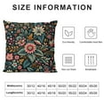 thumbnail image 5 of Creowell Floral Pillow Covers,Spring Summer Throw Pillows Covers ,Outdoor Pillowcase,Mystical Black Floral Pillow Covers,Gift for Plants Lovers,Flower Decor for Bed Couch Sofa Living Room，Multi-Size, 5 of 5