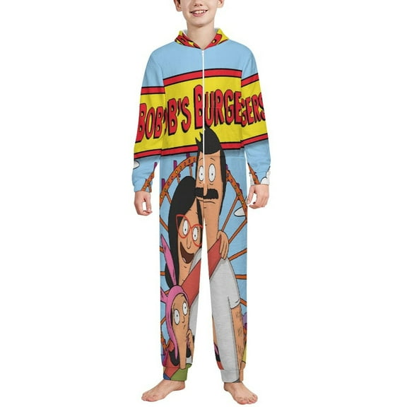 Bob's Burgers Onesie Pajama Sleepwear Fleece Jumpsuits for Daily Wears