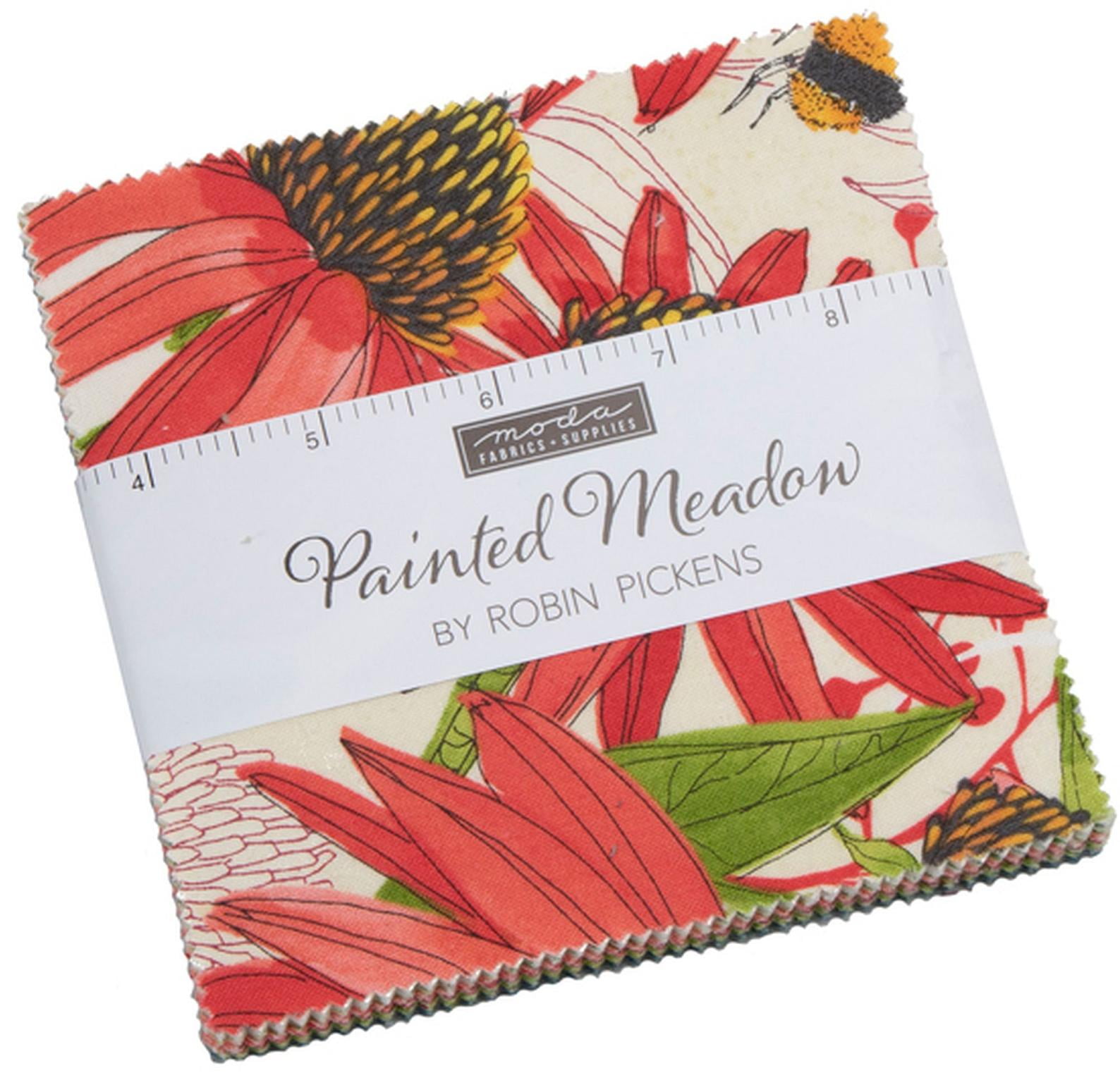 Painted Meadow Moda Charm Pack by Robin Pickens; 42 - 5" Precut Fabric