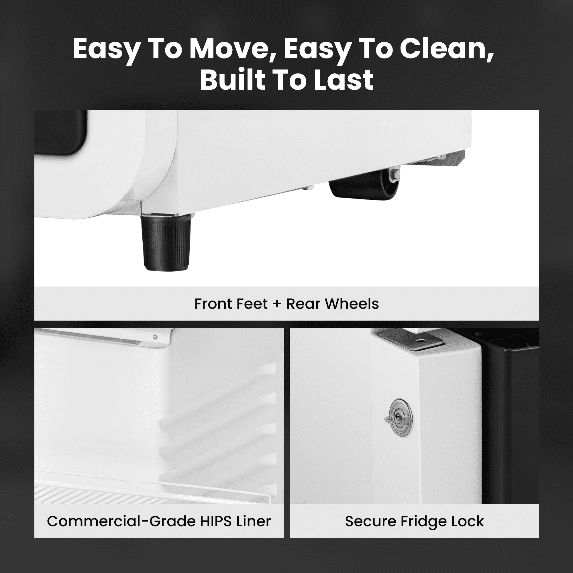 Yeego Commercial Beverage Refrigerator, 10 Cu.Ft Glass Door Drink Display Cooler with LED Light & Adjustable Shelves for Bar, Convenience Store