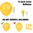 thumbnail image 2 of Yellow Balloon Arch Kit Balloon Garland Kit Birthday Balloons 120pcs, 2 of 7