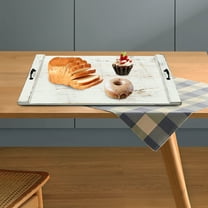 Noodle Board Stove Cover with Handles, Hob Plate Kitchen Tabletop Tray for Electric Stove Gas Stove, Stove Cover for Counter Space, Stove Burner Covers, Sink Cover RV Stove Top Cover (White)