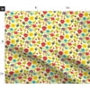 Floral Easter Pattern Cute Flowers Nature Berries Spoonflower Fabric by the Yard