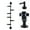 Black, variant on Wall Mounted Coat Rack,Entryway Hanging Coat Bags Rack 180° Rotation 6x Hooks Brass