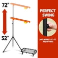 thumbnail image 5 of Baseball Auto Soft Toss Trainer with Rebound Net - Adjustable Height (52"-72"), 8-Ball Capacity, 6/8/10s Auto-Drop, Includes Carry Bag - For Baseball & Softball Training, 5 of 5