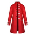 thumbnail image 2 of Victoriano para Hombre, Chaqueta Steampunk, Frac Vintage, Cosplay - rojo, L L Salvador Dali Chaqueta victoriana para hombre, 2 of 9