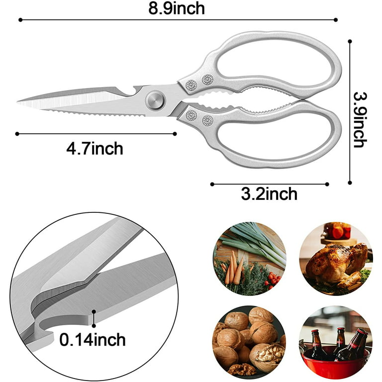 Kitchen Scissors, Heavy Duty Sharp Kitchen Shears Dishwasher Safe