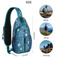 thumbnail image 5 of Crossbody Sling Backpack for Women Men Cute Ocean Life Turtle Shoulder Sling Crossbody Casual Chest Bag for Travel Sports Running Hiking, 5 of 6