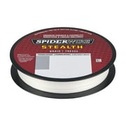 SpiderWire Stealth® Translucent Braid Fishing Line, Translucent, 20 lb Test Strength, 125 yd