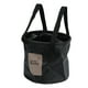 thumbnail image 5 of Cubo plegable para acampar, capacidad de 10L, malla de PVC de calidad alimentaria, cuerda reforzada lateral, cubo plegable portátil para exteriores para viajes, color negro, 5 of 14