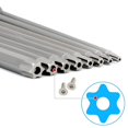 thumbnail image 3 of Juego de 8 puntas Torx LzGUNGY largas con vástago hexagonal de 100 mm y cabeza de estrella magnética, 3 of 5