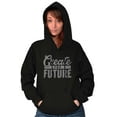 thumbnail image 3 of Inspirational Create The Future Quote Women Plus Size Graphic Pullover Hoodie Brisco Brands 2X, 3 of 4
