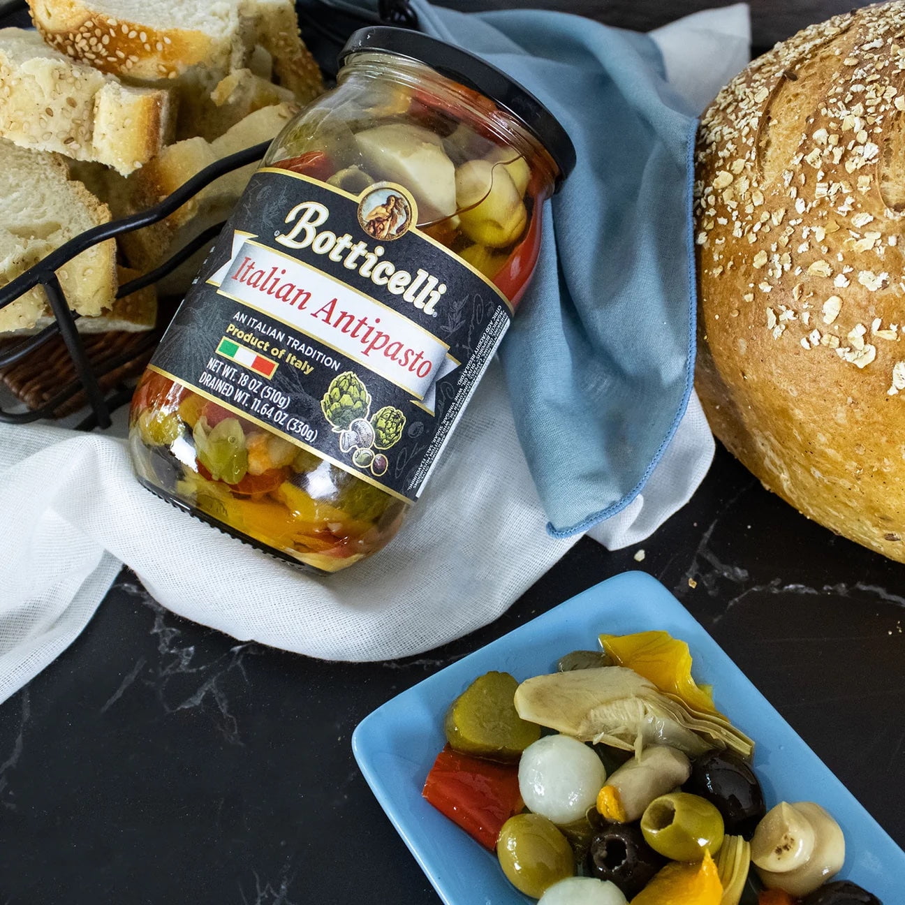 Botticelli Premium Italian Antipasto with Artichoke, Olives