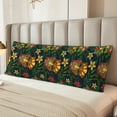 thumbnail image 5 of JUNZAN Body Pillow Cover Mask Tropical Flower Throw Pillow Covers Long Pillow Case Protector Decorative for Bedroom,Couch,Home Gifts 20"x54", 5 of 6
