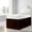 Chocolate, variant on BeKind Online College Dorm Bed Skirt 1000-TC, 100% Egyptian Cotton 32 inch Drop - Black Solid