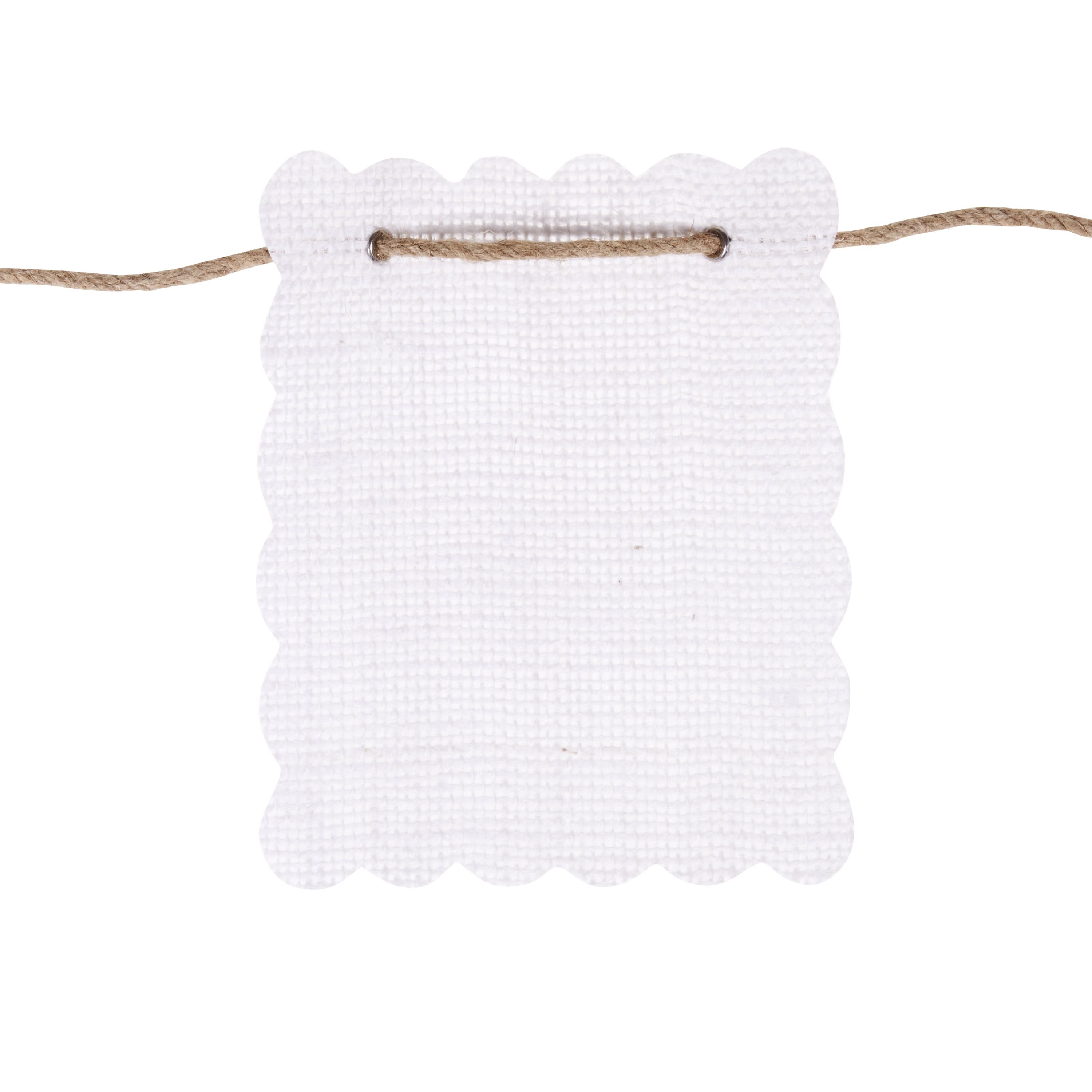Love, Laugh, Craft White Party Banners, Ribbon, 15 Count 0.12" x 5.75"