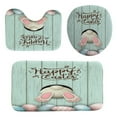 thumbnail image 3 of Easter Shower Curtain Set Cute Rabbit and Pink Eggs 4-Piece Happy Easter Shower Curtain Set with Non-Slip Rug  Toilet Cover Bath Mat Hook, 3 of 6