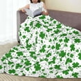 thumbnail image 4 of Yiaed St Patrick's Day4 Pattern Fleece Throw Blanket,Fleece Throw Blankets for Couch & Bed All Season Use -40"x30", 4 of 4