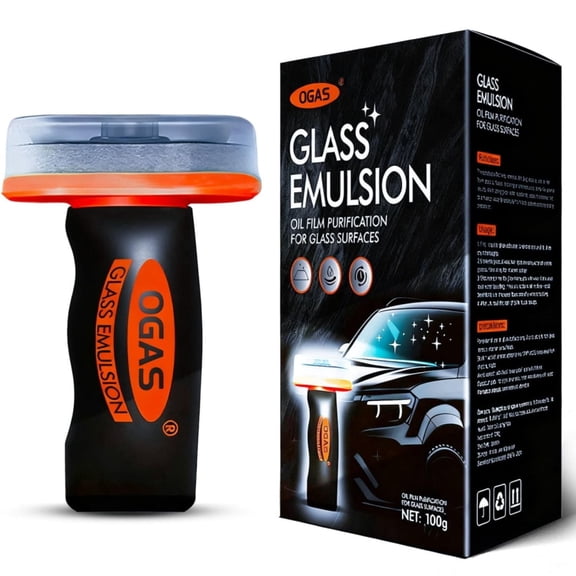 Automotive Oil Film Cleaner Car Windshield Oil Film Remover w/ Brush Head