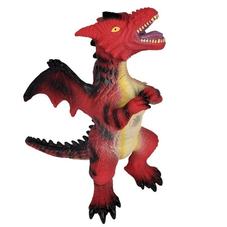 Wild Earth Jumbo Dragon, Large Animal Figure, Red, Toy for Children Ages 3+