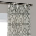 thumbnail image 3 of SeaGlass Grey Printed Faux Linen Sheer Curtain (1 Panel), SeaGlass Grey, 50W X 96L, 3 of 6