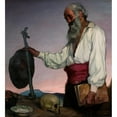 thumbnail image 3 of Ignacio Zuloaga 15x16 Black Modern Framed Museum Art Print Titled - The Hermit (1904), 3 of 5
