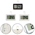 thumbnail image 2 of 2 Pcs Refrigerator Thermometer, Refrigerator With Compartment (White-1) Black Poster, 2 of 10
