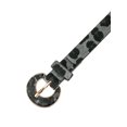 thumbnail image 2 of INSPIRE CHIC Womens Leopard Printed Belts, 0.7" Width Faux Fur Leather Retro Waistband for Jeans Pants Dresses 44.1x0.7"(LxW) Black Grey, 2 of 6