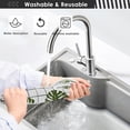 thumbnail image 7 of Coolnut 2 PCS Faucet Splash Catcher, Summer Palm Leaves Microfiber Cloth Kitchen Faucet Absorbent Mat Sink Splash Guard Faucet Mat Sink Water Absorbent Mat for Kitchen, 14"x5", 7 of 7
