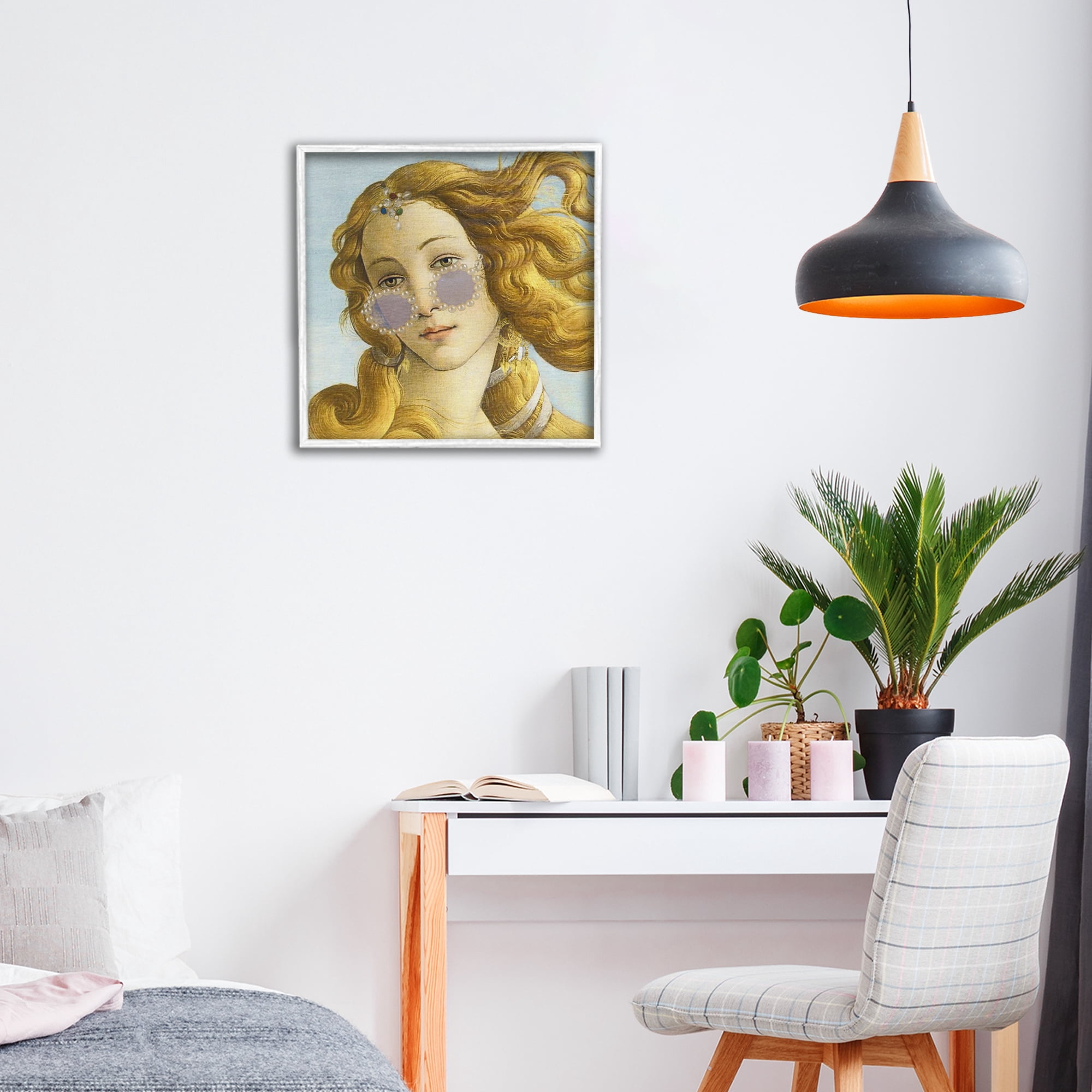 Stupell Industries Modern Day Venus Shades White Framed Giclee Art, design by Grotto Studios