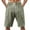 Army Green, variant on WTOBBY Men's Linen Cargo Shorts - Loose Fit Casual Beach Breathable Multi-Pocket Jogger Shorts with Elastic Waist for Summer Comfort ,Army Green L
