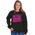 thumbnail image 5 of Breast Cancer Detect & Protect Women Crewneck Sweatshirt Brisco Brands L, 5 of 6