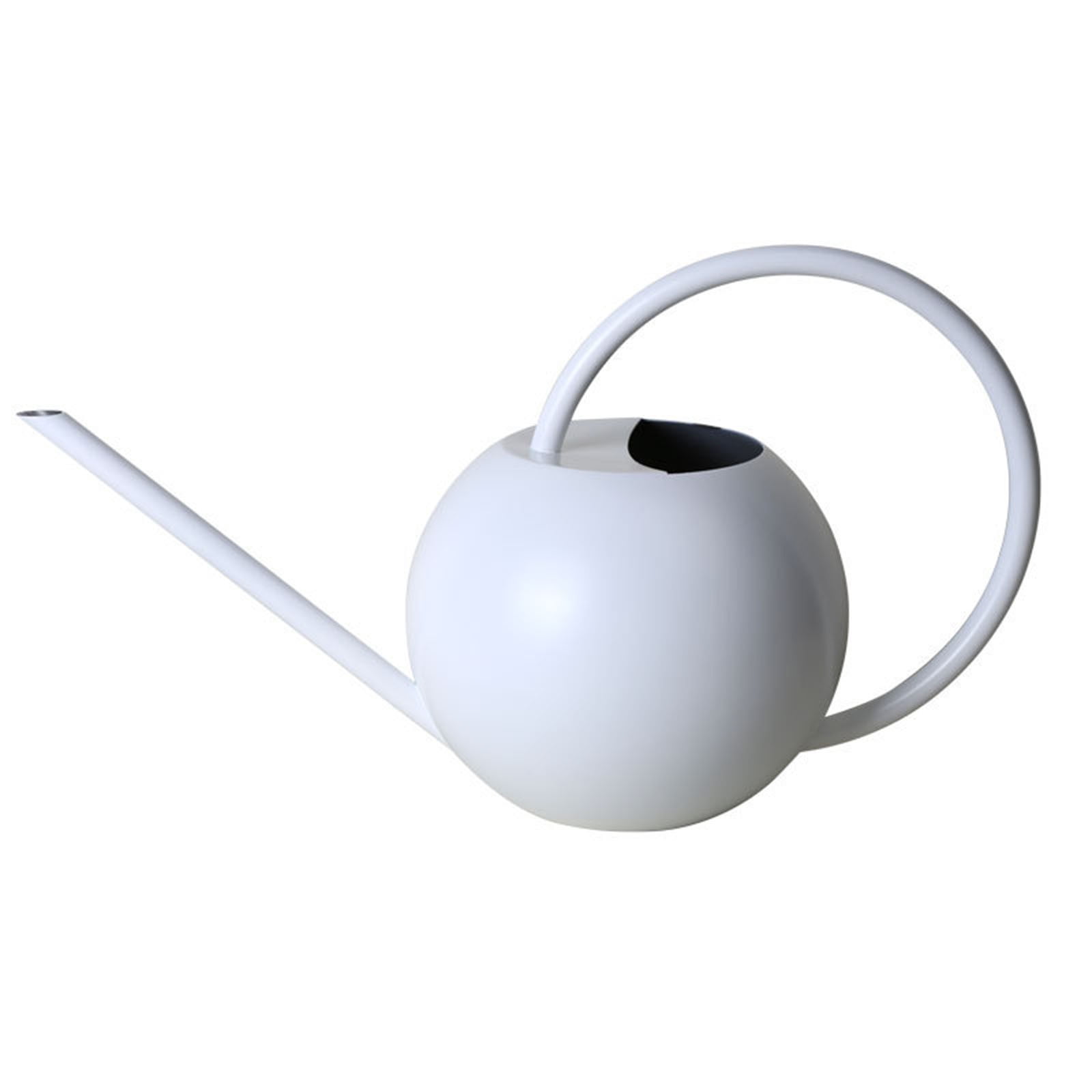 Gecau Stainless Steel Watering Can - Metal Watering Can With Long Spout To Spillage, Perfect Plant Watering Can For Outdoor And Indoor Plants White Safe&N