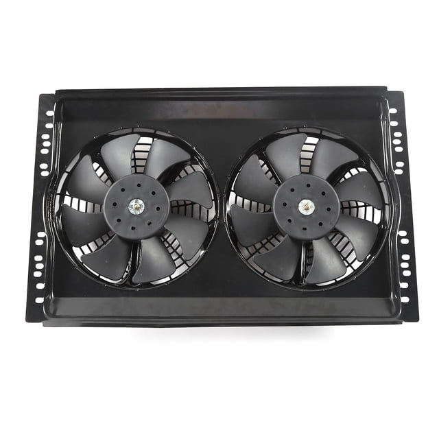 Car Radiator Cooling Fan, Dual DC12V 80W Replacement Cooling Radiator For Oil System For Intercooler For Air Conditioning System
