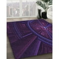 thumbnail image 2 of Ahgly Company Indoor Rectangle Patterned Deep Purple Area Rugs, 2' x 5', 2 of 6